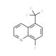 8-Fluoro-5-(trifluoromethyl)quinoline (CAS 1133115-99-7) - chemical structure image