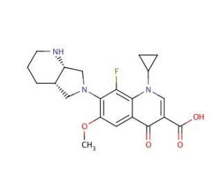 8-Fluoro-6-methoxy Moxifloxacin (CAS 1029364-77-9) - chemical structure image