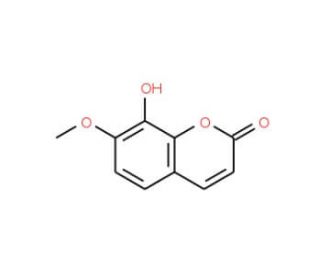 8-Hydroxy-7-methoxycoumarin (CAS 19492-03-6) - chemical structure image