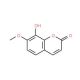 8-Hydroxy-7-methoxycoumarin (CAS 19492-03-6) - chemical structure image
