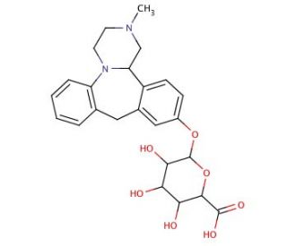 8-Hydroxy Mianserin &beta;-D-Glucuronide (CAS 140695-49-4) - chemical structure image