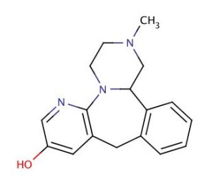 8-Hydroxy Mirtazapine (CAS 102335-57-9) - chemical structure image
