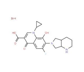 8-Hydroxy Moxifloxacin Hydrobromide (CAS 1292904-74-5) - chemical structure image