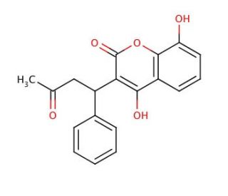 8-Hydroxy Warfarin (CAS 17834-04-7) - chemical structure image