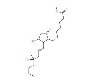 8-iso Misoprostol (CAS 1256643-55-6) - chemical structure image