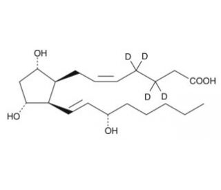 8-iso Prostaglandin F2&alpha;-d4 (CAS 211105-40-7) - chemical structure image