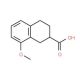 8-Methoxy-1,2,3,4-tetrahydronaphthalene-2-carboxylic acid (CAS 32178-63-5) - chemical structure image