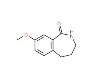 8-Methoxy-2,3,4,5-tetrahydro-benzo[c]azepin-1-one (CAS 22246-71-5) - chemical structure image