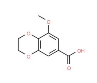 8-methoxy-2,3-dihydro-1,4-benzodioxine-6-carboxylic acid - chemical structure image