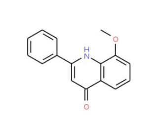 8-Methoxy-2-phenyl-4-quinolinol (CAS 825620-16-4) - chemical structure image