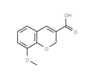 8-methoxy-2H-chromene-3-carboxylic acid (CAS 57543-59-6) - chemical structure image