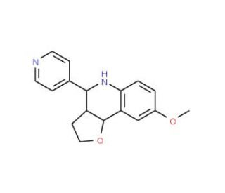 8-Methoxy-4-pyridin-4-yl-2,3,3a,4,5,9b-hexahydro-furo[3,2-c]quinoline - chemical structure image
