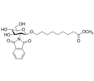 8-Methoxycarbonyloctyl-2-deoxy-2-phthalimido-β-D-glucopyranoside (CAS 106445-25-4) - chemical structure image