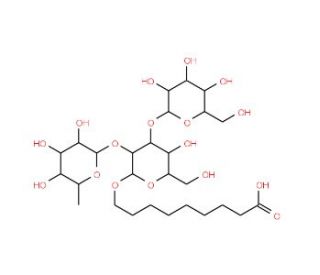 8-Methoxycarbonyloctyl 2-O-(a-L-fucopyranosyl)-3-O-(a-D-galactopyranosyl)-b-D-galactopyranoside (CAS 65606-80-6) - chemical s