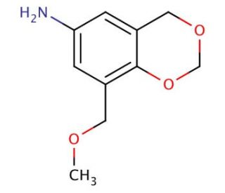 8-(methoxymethyl)-2,4-dihydro-1,3-benzodioxin-6-amine - chemical structure image