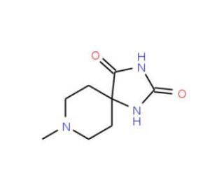 8-methyl-1,3,8-triazaspiro[4.5]decane-2,4-dione (CAS 52094-69-6) - chemical structure image