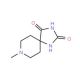 8-methyl-1,3,8-triazaspiro[4.5]decane-2,4-dione (CAS 52094-69-6) - chemical structure image