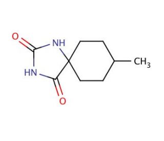 8-methyl-1,3-diazaspiro[4.5]decane-2,4-dione (CAS 707-17-5) - chemical structure image