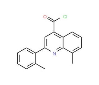 8-methyl-2-(2-methylphenyl)quinoline-4-carbonyl chloride - chemical structure image