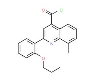 8-methyl-2-(2-propoxyphenyl)quinoline-4-carbonyl chloride - chemical structure image