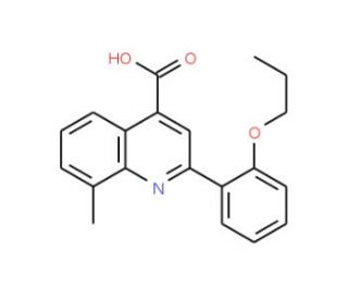 8-Methyl-2-(2-propoxyphenyl)quinoline-4-carboxylic acid - chemical structure image