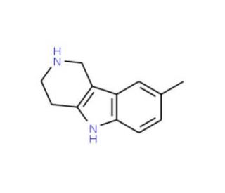 8-Methyl-2,3,4,5-tetrahydro-1H-pyrido[4,3-b]-indole (CAS 64172-41-4) - chemical structure image