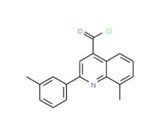 8-methyl-2-(3-methylphenyl)quinoline-4-carbonyl chloride - chemical structure image