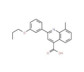 8-Methyl-2-(3-propoxyphenyl)quinoline-4-carboxylic acid - chemical structure image