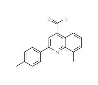 8-methyl-2-(4-methylphenyl)quinoline-4-carbonyl chloride - chemical structure image
