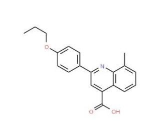 8-Methyl-2-(4-propoxyphenyl)quinoline-4-carboxylic acid - chemical structure image