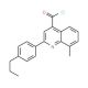 8-methyl-2-(4-propylphenyl)quinoline-4-carbonyl chloride - chemical structure image