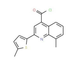 8-methyl-2-(5-methyl-2-thienyl)quinoline-4-carbonyl chloride - chemical structure image