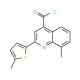8-methyl-2-(5-methyl-2-thienyl)quinoline-4-carbonyl chloride - chemical structure image