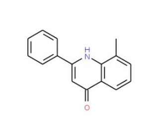 8-Methyl-2-phenyl-4-quinolinol (CAS 92855-38-4) - chemical structure image