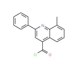 8-methyl-2-phenylquinoline-4-carbonyl chloride - chemical structure image