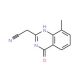 (8-methyl-4-oxo-3,4-dihydroquinazolin-2-yl)acetonitrile - chemical structure image
