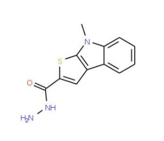 8-methyl-8H-thieno[2,3-b]indole-2-carbohydrazide - chemical structure image