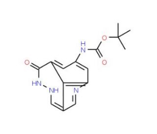 8-N-Boc-Amino-1,5-dihydro-[1,2]diazepino[4,5,6-cd]indol-6-one (CAS 731810-58-5) - chemical structure image