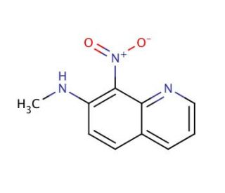 8-Nitro-7-methylaminoquinoline (CAS 147293-16-1) - chemical structure image