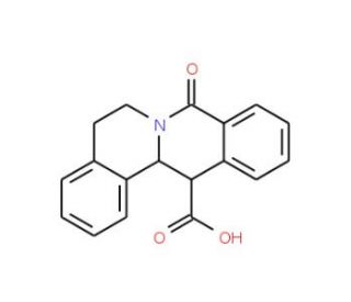 8-Oxo-5,8,13,13a-tetrahydro-6H-isoquino-[3,2-a]isoquinoline-13-carboxylic acid - chemical structure image