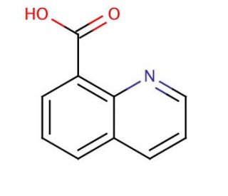 8-Quinolinecarboxylic acid (CAS 86-59-9) - chemical structure image