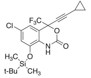 8-(tert-Butyldimethylsilyloxy) 8-Hydroxy Efavirenz (CAS 1027042-31-4) - chemical structure image