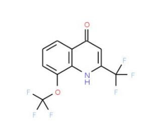 8-(Trifluoromethoxy)-2-(trifluoromethyl)quinolin-4-ol (CAS 306935-26-2) - chemical structure image