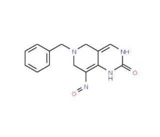 (8E)-6-benzyl-2-hydroxy-6,7-dihydropyrido[4,3-d]pyrimidin-8(5H)-one oxime - chemical structure image