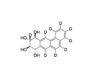 (8S,9R,10R,11S)-rel-8,9,10,11-Tetrahydrobenz[a]anthracene-8,9,10,11-tetrol-d9 (Major) - chemical structure image