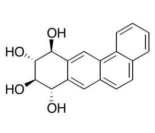 (8S,9R,10R,11S)-rel-8,9,10,11-Tetrahydrobenz[a]anthracene-8,9,10,11-tetrol - chemical structure image