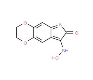 (8Z)-2,3-dihydro-6H-[1,4]dioxino[2,3-f]indole-7,8-dione 8-oxime - chemical structure image