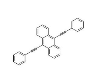 9,10-Bis(phenylethynyl)anthracene (CAS 10075-85-1) - chemical structure image