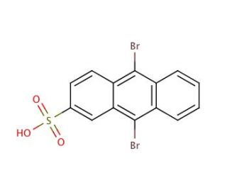 9,10-Dibromoanthracene-2-sulfonic Acid (CAS 70942-82-4) - chemical structure image