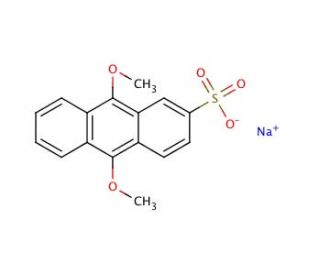 9,10-Dimethoxy-2-anthracenesulfonic acid sodium salt (CAS 67580-39-6) - chemical structure image